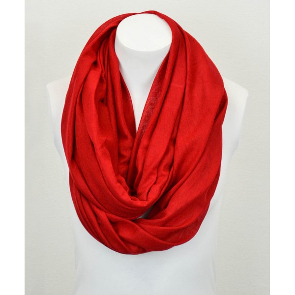 Deep Red Infinity Scarf